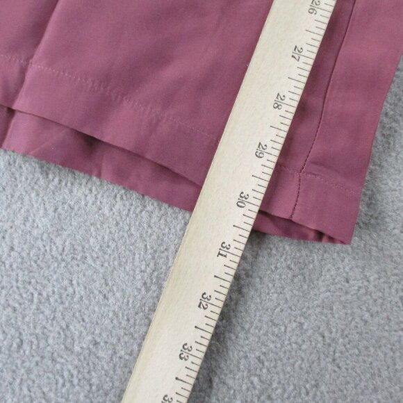 NWT Athleta Calm Cool Pants Med Tawny Rose Sleep Satin Silk Loungewear Wide Leg - Picture 8 of 14